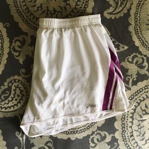 ASICS White Running 4” Inseam Shorts